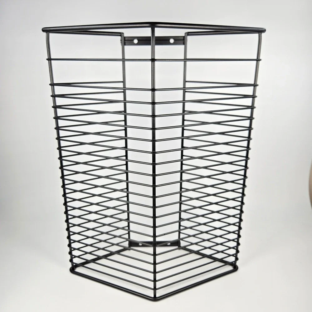 Black Metal Wire CD Storage‎ Rack Wall Mount or Freestanding Media Tower 48 Disc